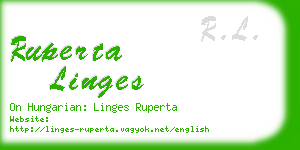 ruperta linges business card